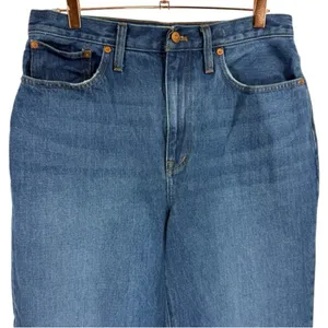 Madewell Baggy Straight Jeans Dark Worn Indigo Wash Size 30‎ Denim Casual thumbnail 7