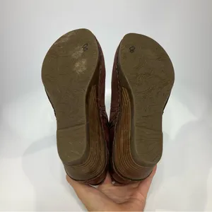 Dansko Shirley wedge ankle bootie maroon leather women’s size 36‎ comfort shoes thumbnail 9