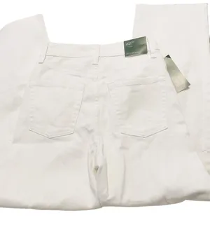 Wild Fable NWT  Highest Rise Distressed Straight White Jeans thumbnail 3
