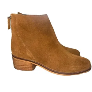 NWOT Steve Madden Legally Ankle Booties Womens 5.5 Brown Back Zip Block‎ Heel thumbnail 5