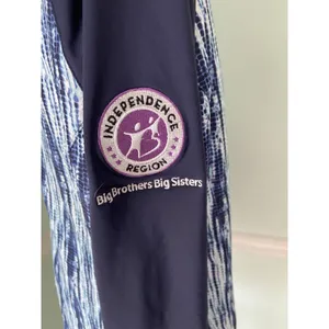 Peter Millar Women's‎ Navy Hannah Strata Print Quarter Zip M LOGO $120 thumbnail 4