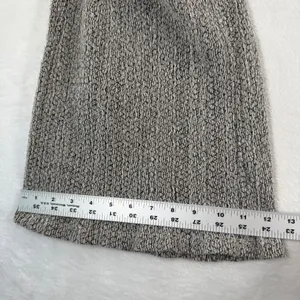 Zara‎ Womens Large Gray Textured Knit Wide Leg Drawstring Lounge Pants High Rise thumbnail 6