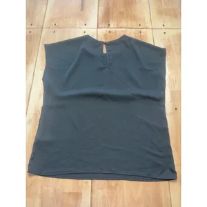 Halogen‎ Womens Dark Green Cap Sleeve Keyhole Neck Top Size M thumbnail 4