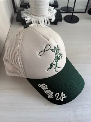 Worn/West | Giddy Up Trucker Hat Green thumbnail 2