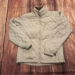 Women’s Columbia Interchange Quilted Tan Brown Jacket Medium thumbnail 1