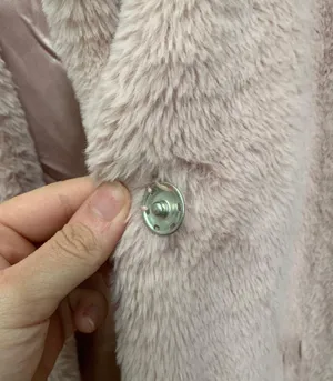 JouJou Pink Fur Jacket Size L thumbnail 2