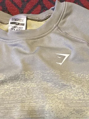 Gymshark Adapt Ombre Seamless Long Sleeve Top in Sage and Light Yellow Sz Small thumbnail 7