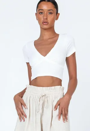 Princess Polly Sanjana Top in White thumbnail 2