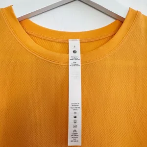 Lululemon Shirt Size 2 Orange Mango‎ Dream High Neck Running Sporty Clean Girl thumbnail 4