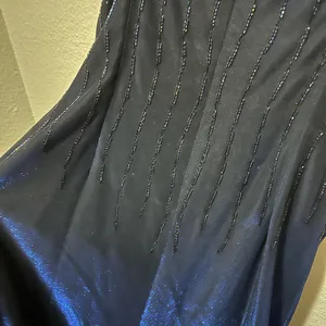 Vintage Betsy & Adam by Jaslene Gown 12P Fits Modern 6 Beaded Maxi Slip Dress thumbnail 10