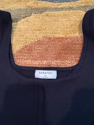 Aritzia Babaton Sculpt Knit Bustier High Low Crop Top Tank Top Black Size Medium thumbnail 2