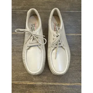 SAS Shoes Womens Siesta Lace Up Loafer Leather‎ Moccasin Comfort Pearl Size 9 N thumbnail 2
