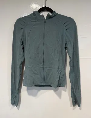 Light Teal Lululemon Soft Women's Hooded Zip Jacket thumbnail 1