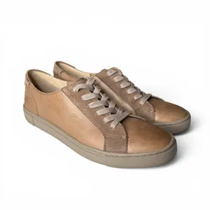 FRYE Gemma Ivy Low Lace Sneaker Taupe Brown Casual Leather Shoe Women's 9‎ M thumbnail 2