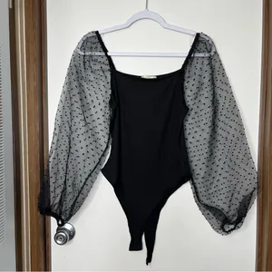 Altar'd State Black Body Suit Size M thumbnail 2