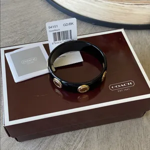 Coach Enamel Bangle Bracelet NWT thumbnail 2