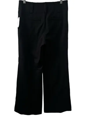 Anthropologie Maeve The Naomi Ponte Wide-Leg Flare Pants in Black Size 28 NWT thumbnail 7