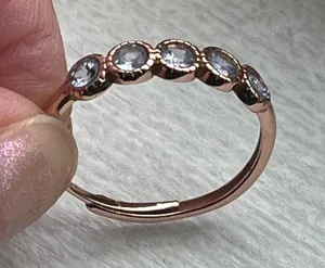 Anthropologie Sterling silver Tanzanite ring thumbnail 1