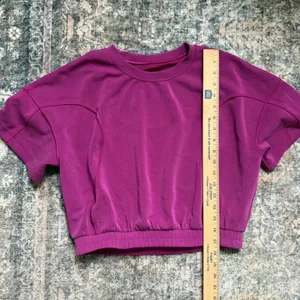 Lululemon Softstreme Gathered Tee T-Shirt Magenta Purple Size 8 W3FO6S thumbnail 7