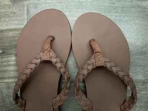 Hari Mari Braided Flip flops Brown Size 6 thumbnail 2