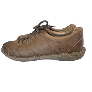 Børn Born Melissa Women's Brown Leather Oxford Shoes Size 9.5 Lace-Up Comfort thumbnail 12
