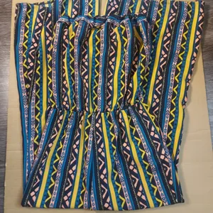 Rainbow Sandals Rainbow Strapless Multicolor Jumpsuit S Dopamine Rainbowcore Boho Coconut Girl thumbnail 5