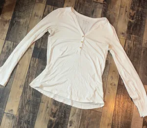 Lilly Pulitzer White Long Sleeve Top M thumbnail 1