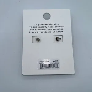 NWT New Madewell To The Market Link Dangle Brass Earrings thumbnail 5