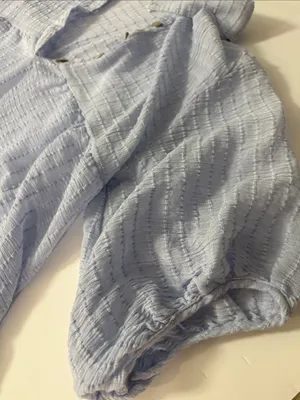 Umgee Light Blue Tiered Popover Tunic thumbnail 5
