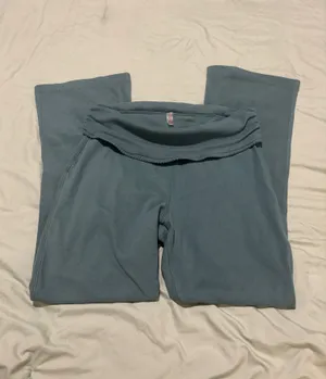 FP movement Teal Fold over High waisted Flare Pants thumbnail 6