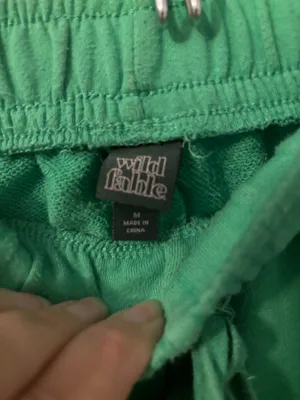 Wild Fable Vibrant Green Pull On Shorts with Elastic Waistband, Sz M thumbnail 3