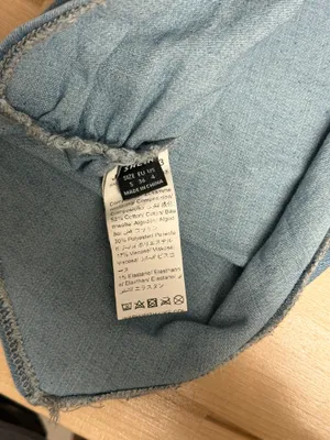 SHEIN Light Blue Denim Strapless Top thumbnail 5