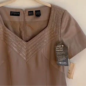 Vintage Liz Claiborne Night Short Sleeve Embellished Long Formal‎ Dress thumbnail 7