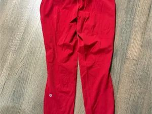 Lululemon Base Pace High Waisted Dark Red 23" Leggings Size 8 thumbnail 3