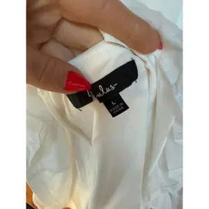 NWOT Lulus Sheer Attraction White Long Sleeve Ruffled Mini Dress Cocktail Size L thumbnail 6