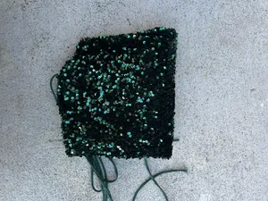 Lucy in the Sky Sequin Dress Emerald Green Mini thumbnail 3