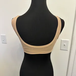 New ~ SKIMS ~ Women's Nude Wide Strap Summer Mesh Scoop Bralette Bra Small NEW thumbnail 6