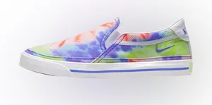 Nike Court Legacy Print Slip On Tye Dye Size 9.5 thumbnail 1