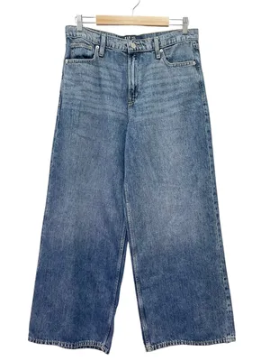 GAP Baggy Jeans Women’s Size 10/30R Dani Dark Wash Wide Leg Cotton Lyocell thumbnail 2