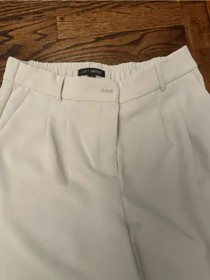 LOFT Ivory Wide Leg Trousers thumbnail 2