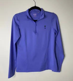 EP Pro Tour Tech Purple-Blue Golf Quarterzip Pullover Long-sleeved shirt top XS thumbnail 1