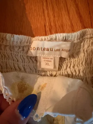 Monteau Yellow Floral Crop Top thumbnail 3