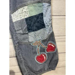 Vintage Y2K cropped jeans women Baggy Size S-M thumbnail 4