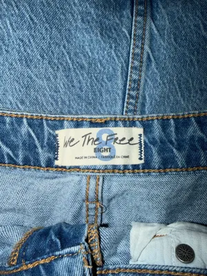 Free people denim skirt thumbnail 3