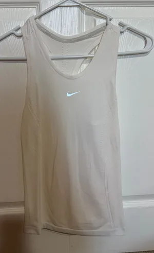 White Nike Dri-Fit Tank Women’s Top thumbnail 1