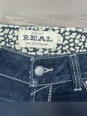 Ariat REAL Denim Low Rise Rosy Bootcut Jeans Size 31S thumbnail 4