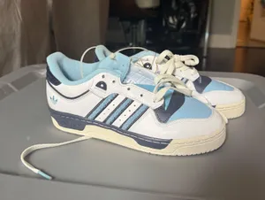 NWT adidas originals rivalry 86 low cloud white/clear blue/shadow navy thumbnail 10