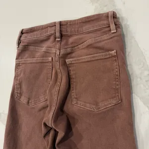 Free People We The Free High Rise Skinny Denim Jeans Womens 25 Rust Brown RawHem thumbnail 6