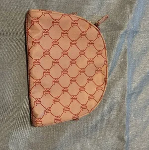 Ralph Lauren Red Cosmetic Bag with Zipper Closure and Classic Design thumbnail 1