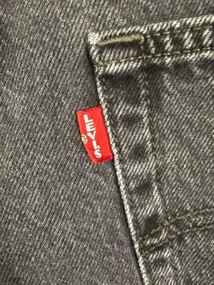 Levi’s Premium Baggy Dad Jeans W32 Black Big E High Rise 100% Cotton thumbnail 6